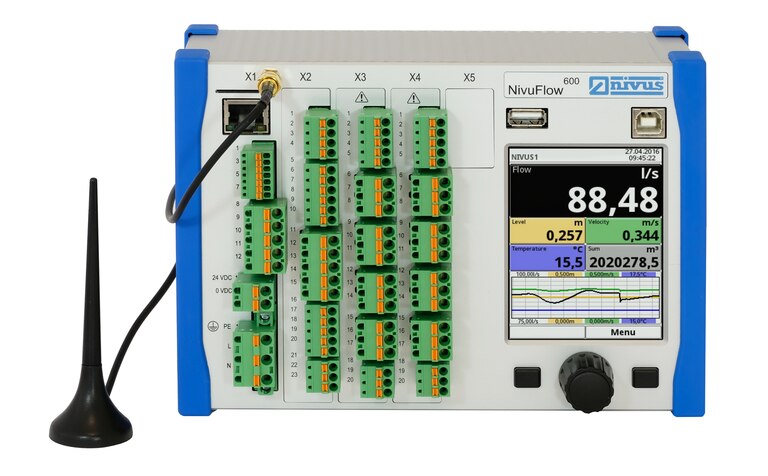 NivuFlow Durchflussmessgerät mit IoT-Funktion