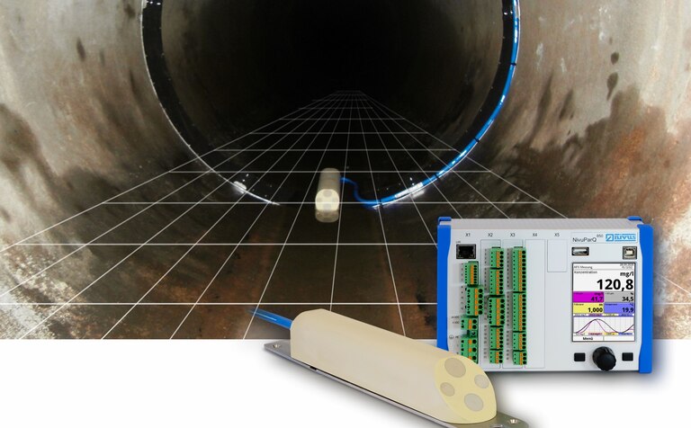 Das Messsystem besteht aus einem Partikelkonzentrationssensor und dem NivuParQ 850 Messumformer