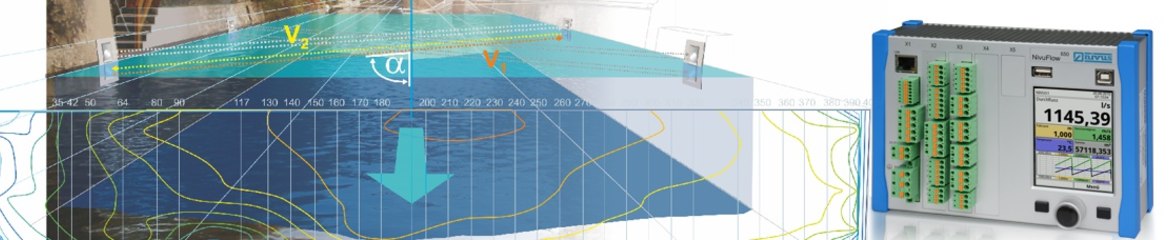 Durchflussmessung mit Ultraschall-Laufzeitdifferenz