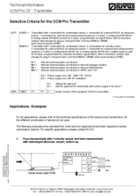 Selective Criteria for the OCM Pro Transmitter
