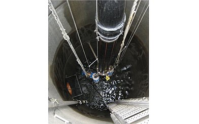 Füllstandmessung im Pumpenschacht Füllstandmessung im Pumpenschacht